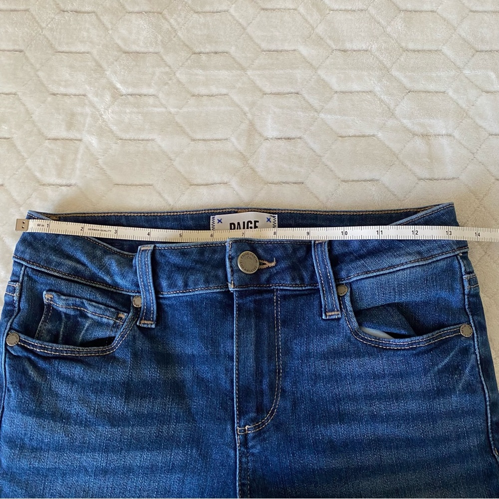 COPY - PAIGE SKYLINE BOOT MID RISE BOOT LEG JEANS SZ 26 - Picture 8 of 16